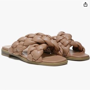 NWOB Vionic Kalina Women's Slide On Braided Sandals In Nude Size 9